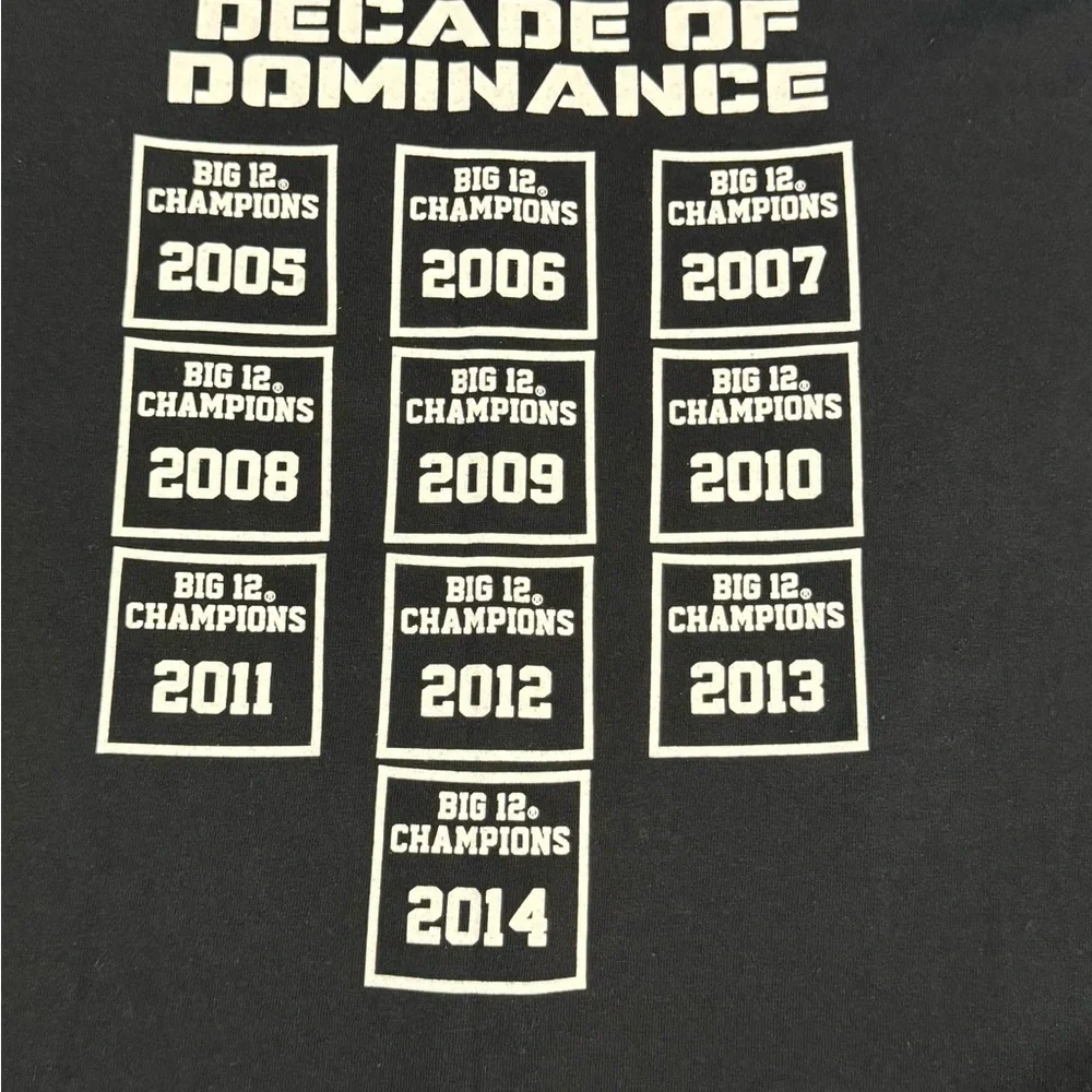 NCAA;Kansas Jayhawks Big 12 Champions 2014 T-Shirt size- 2XL - Picture 3 of 5
